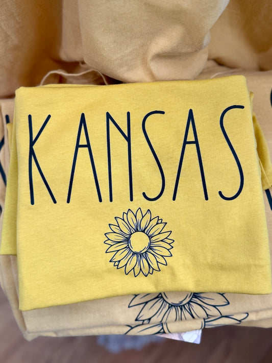 Kansas Sunflower Kids Tee