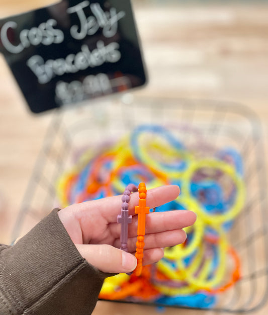 Cross Jelly Bracelets - Random Colors