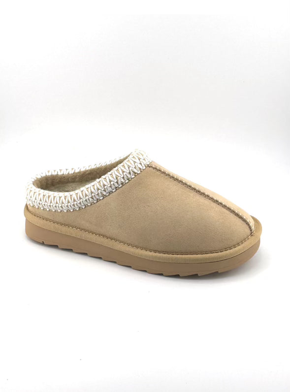 Girls Walking Into Autumn Tan Slip-on Shoe