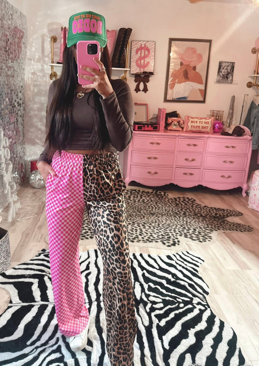 KIDS Double Trouble Leo + Pink Check PreO