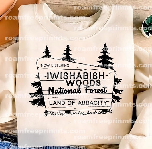 Iwishabish Woods Tee // Crew