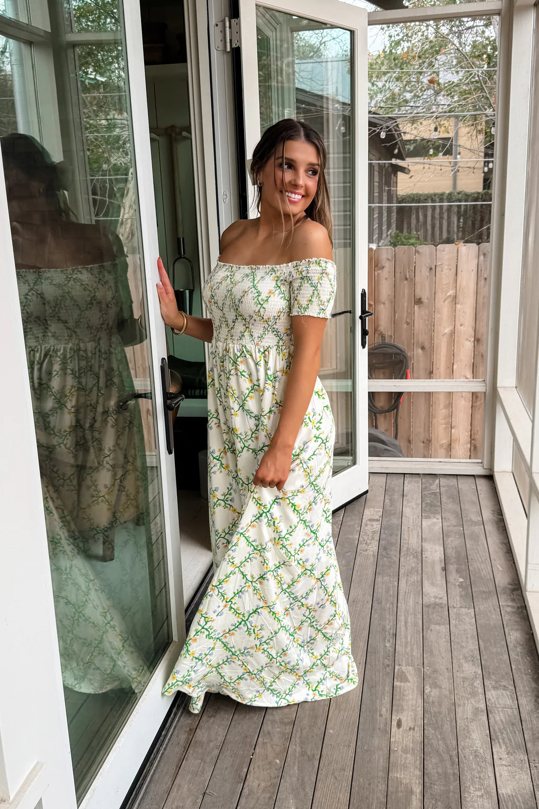 Madeline Spring Floral Smocked Dress