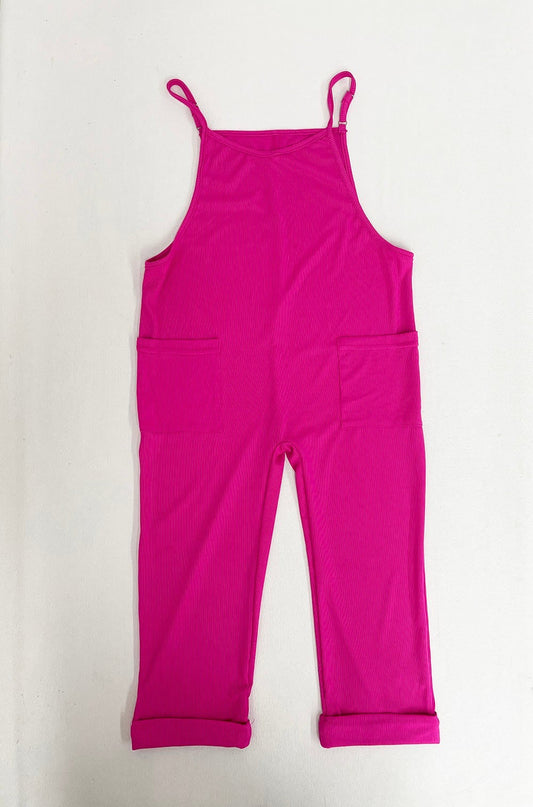 Eera Pink Soft Ribbed Romper 3/4T
