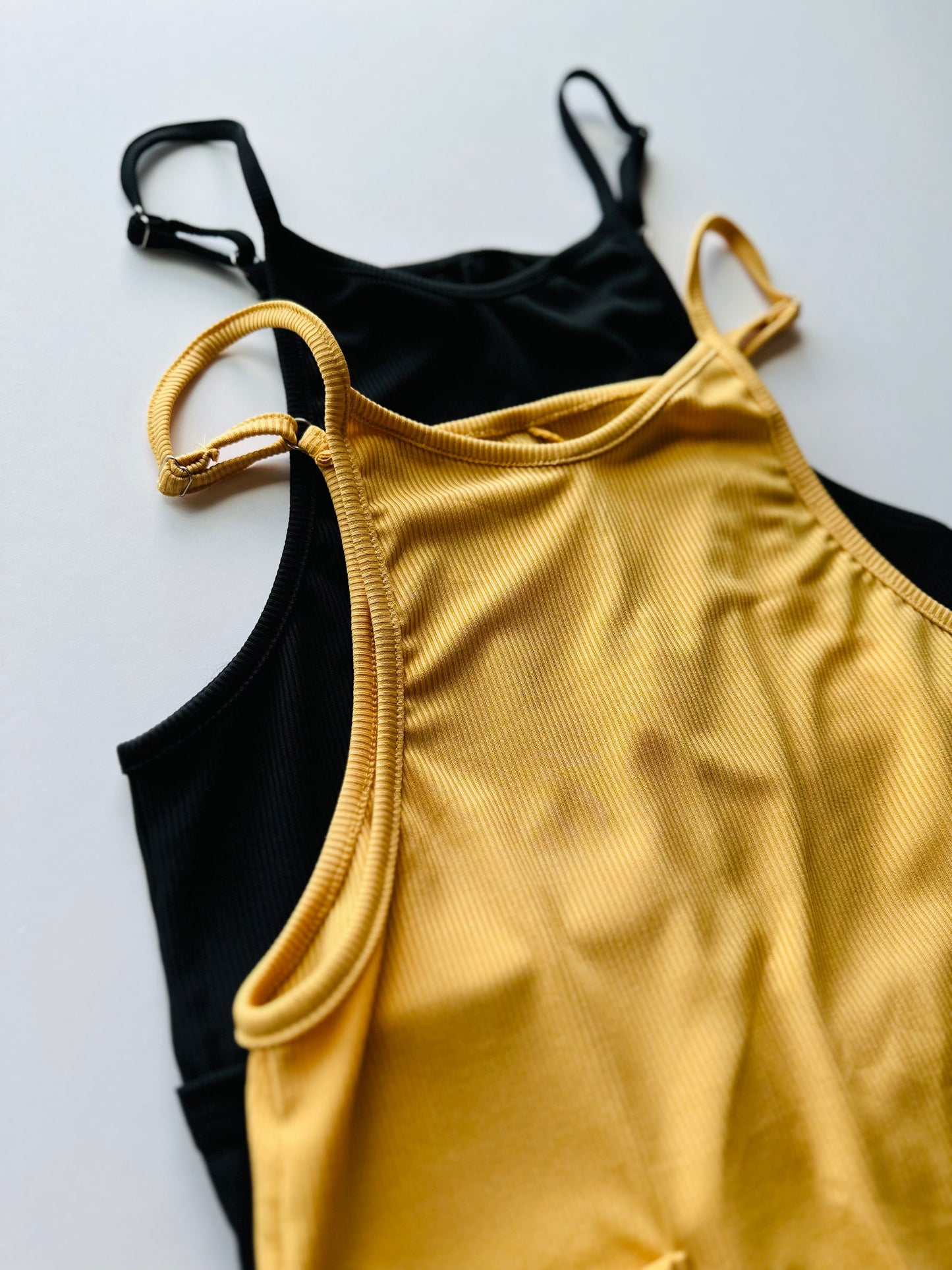 Eera Mustard Soft Ribbed Romper