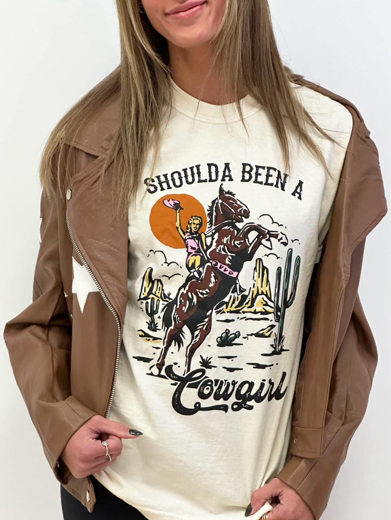 Shoulda Been A Cowgirl Tee