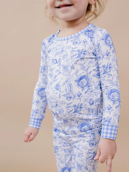 Bamboo 2-pc Blue Floral