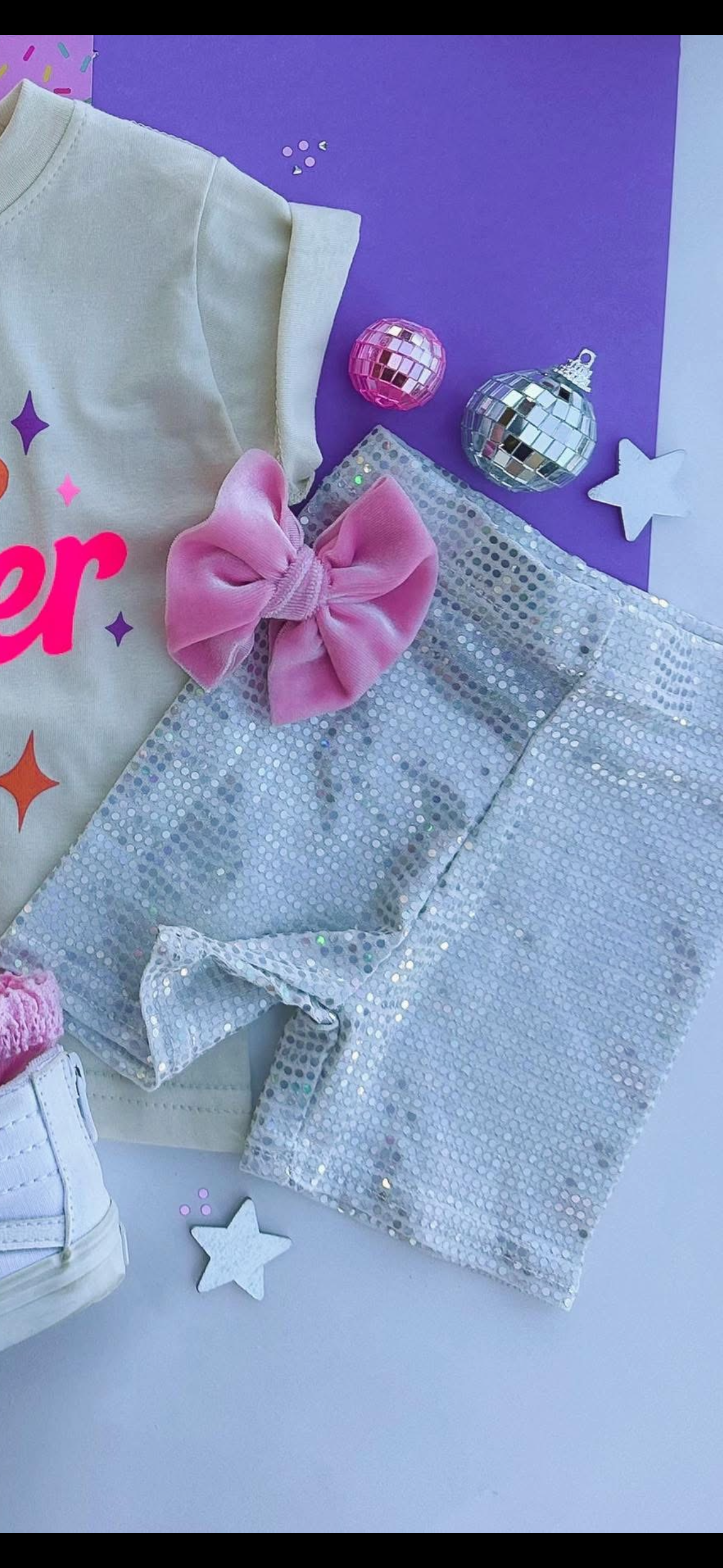 Waverly May Iridescent Sequin BIKERS RTS