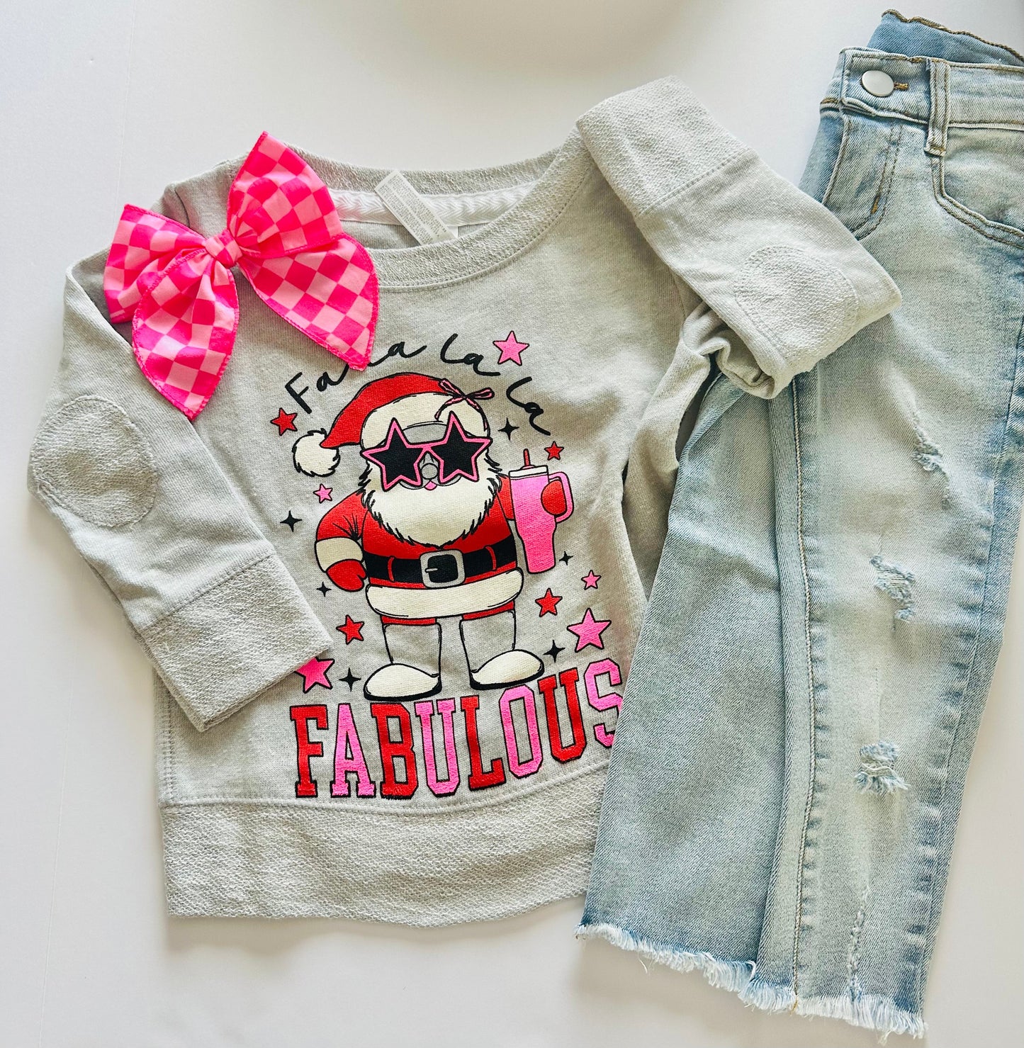 Pink Ckeck Bow RTS