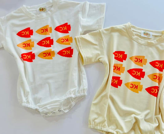 UPSIDE DOWN Kansas City Repeating Arrowheads Bubbles