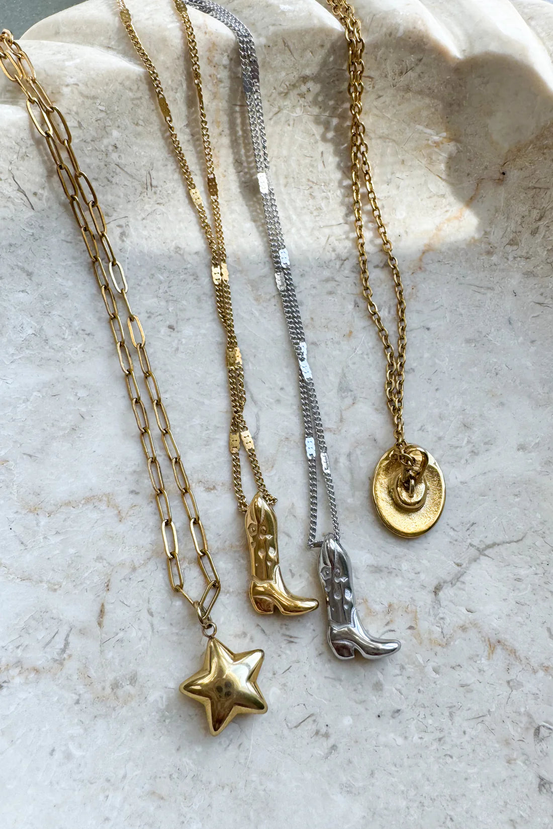 Wild Boot Charm Necklace RTS