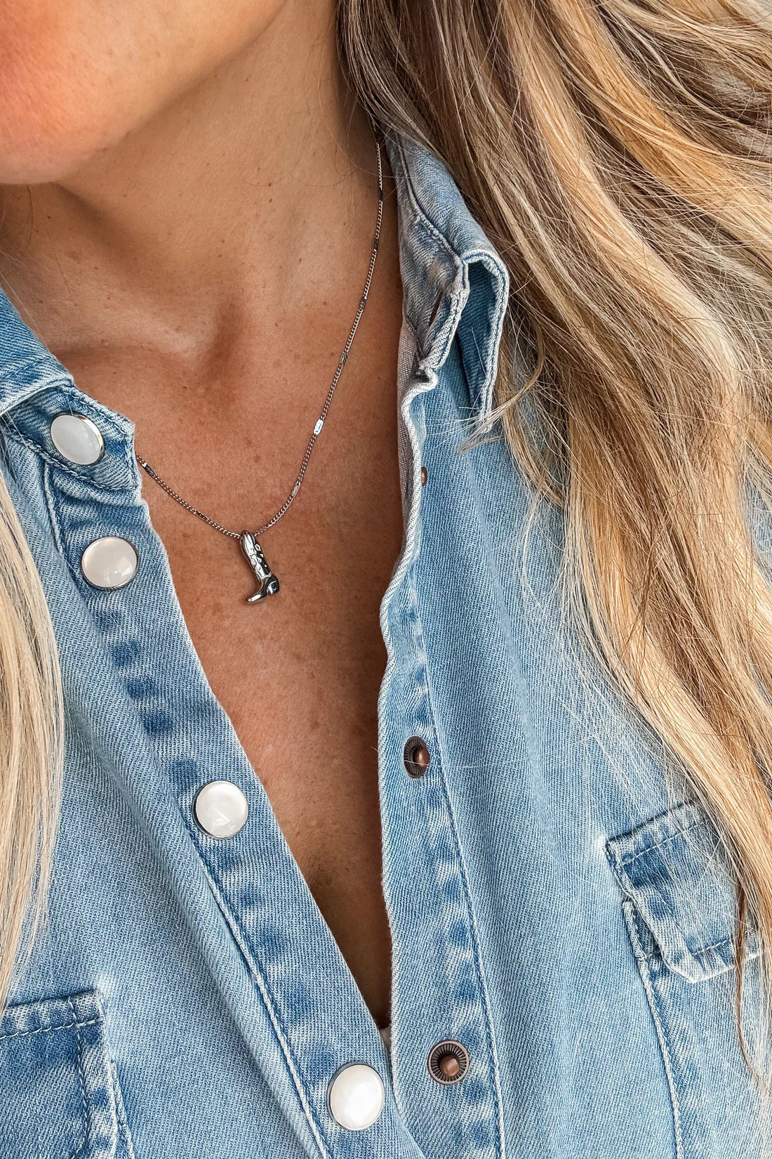 Wild Boot Charm Necklace RTS