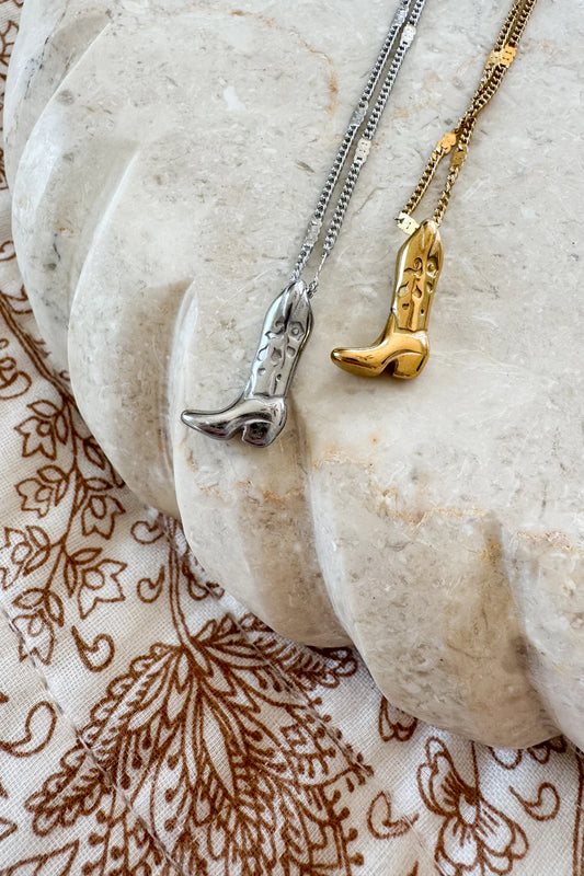 Wild Boot Charm Necklace RTS
