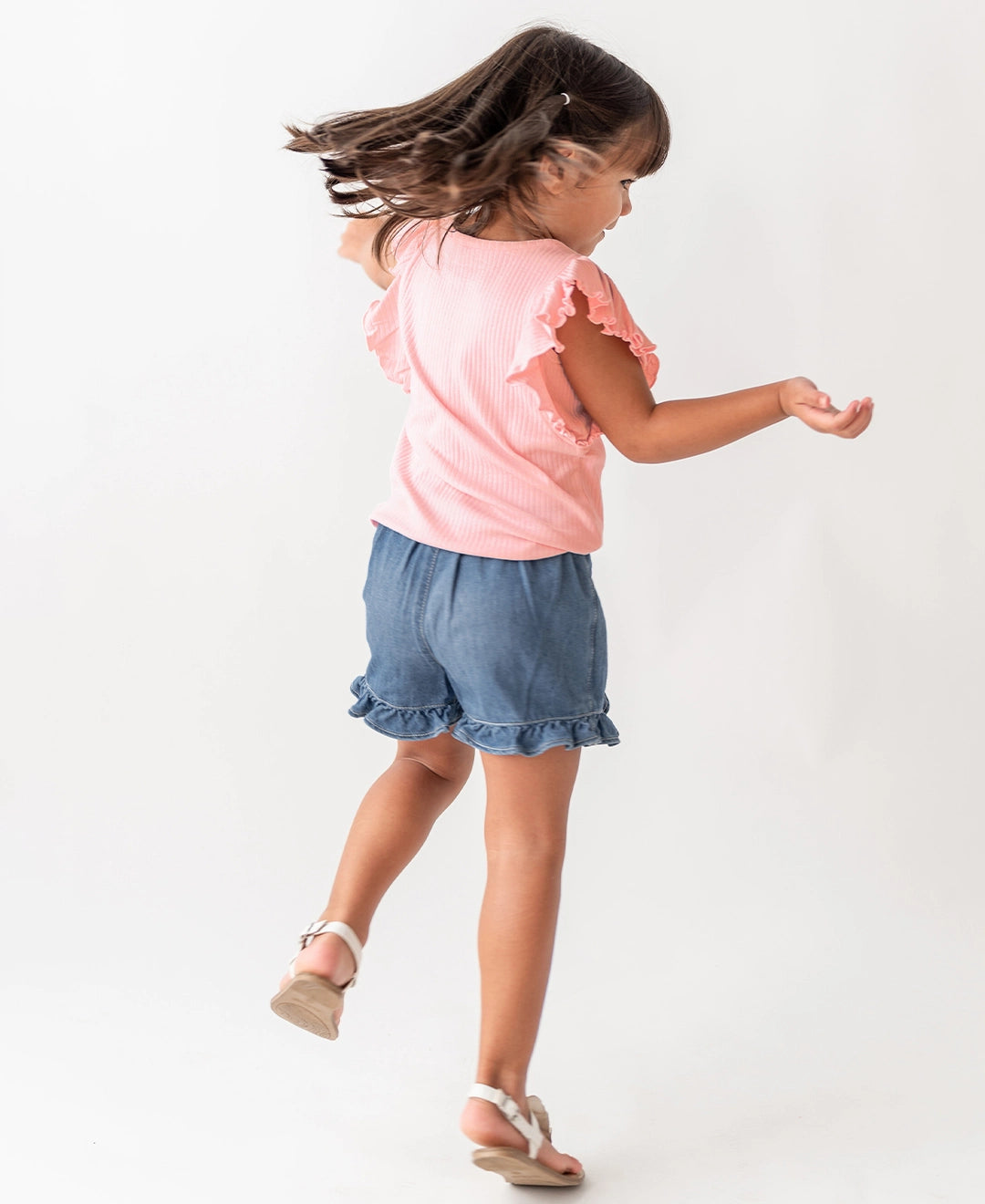 Girls Denim Ruffle Skort RTS