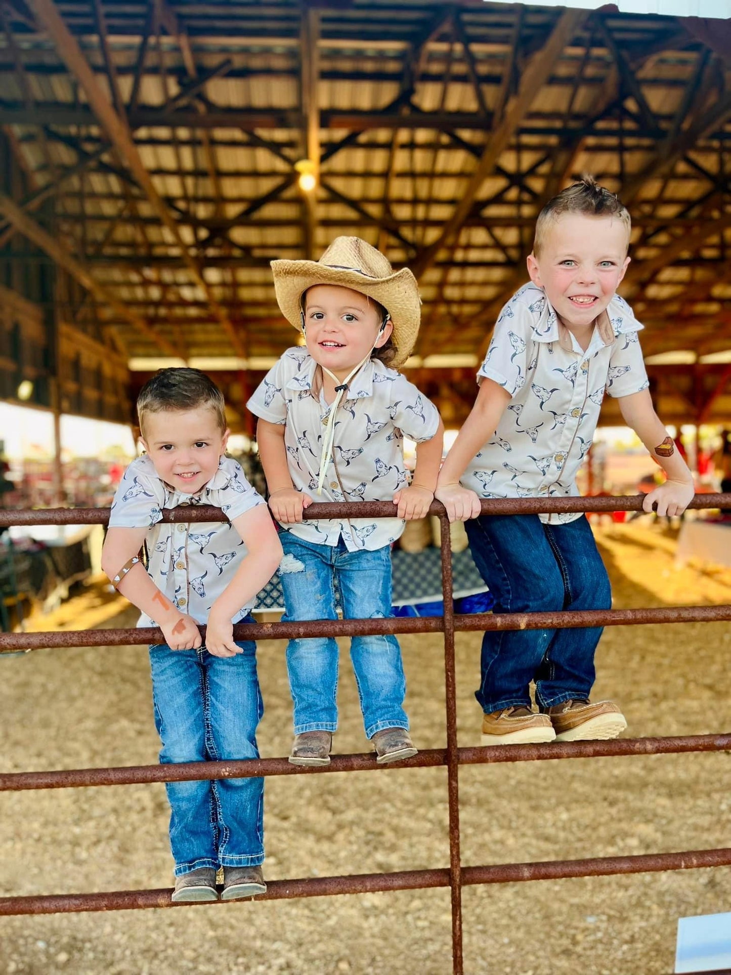 Western Longhorn Button Up