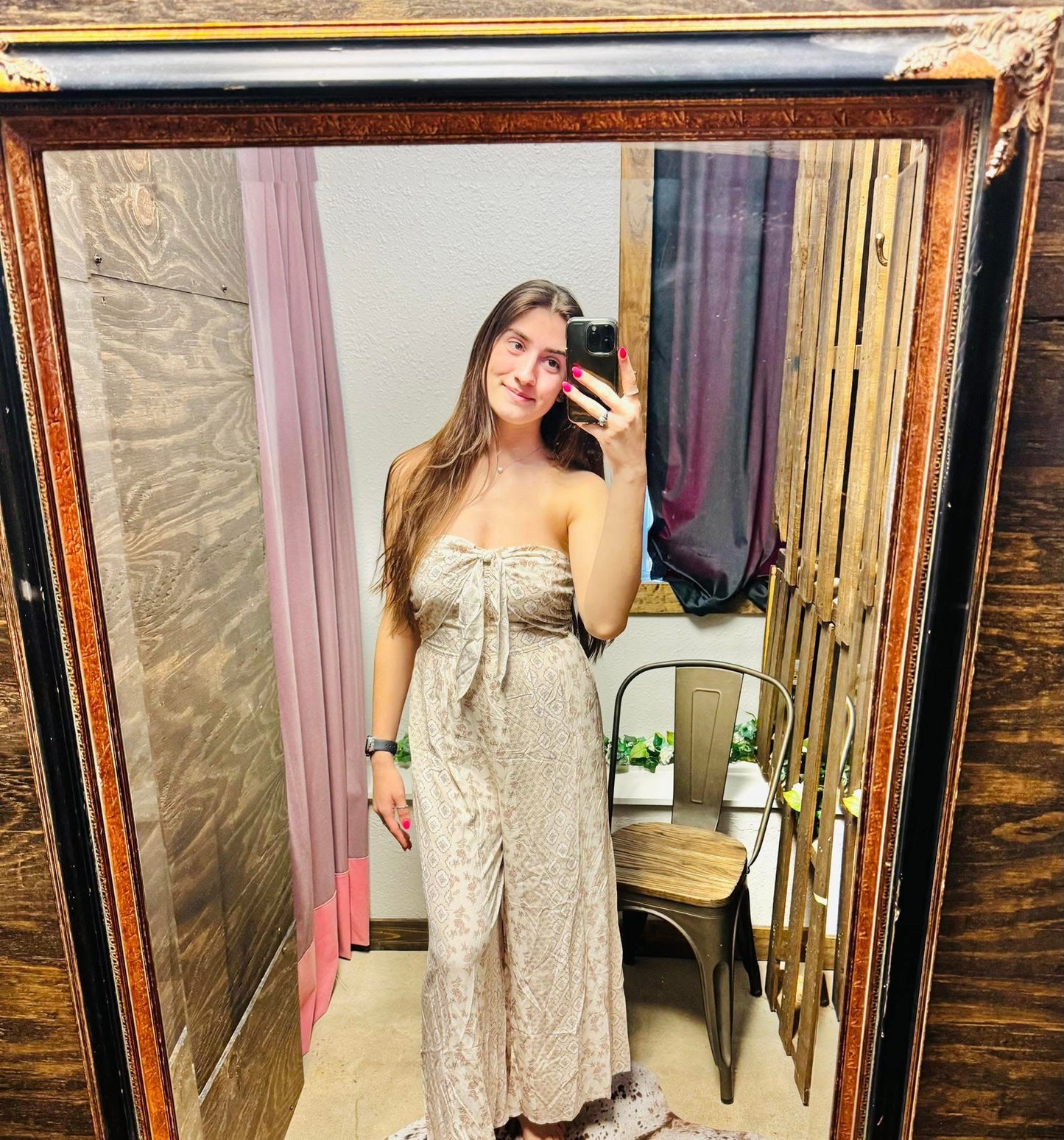 Strapless Flowy Floral Vacay Romper RTS