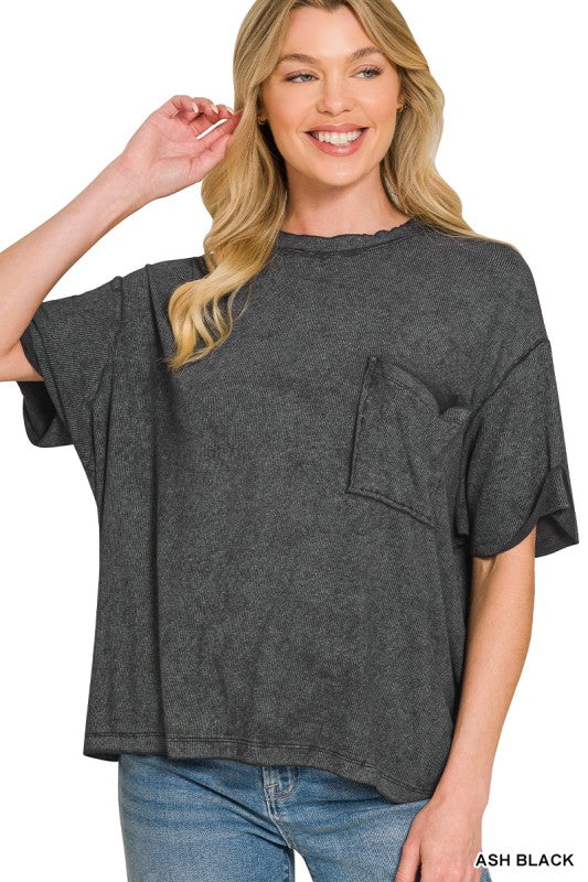 Era Stone Washed Basic Top