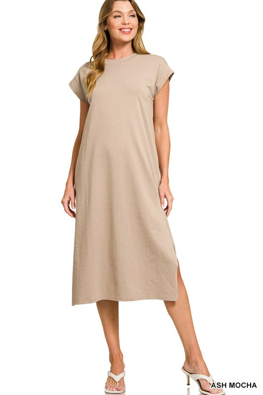 Billiot Short Sleeve Midi Dress