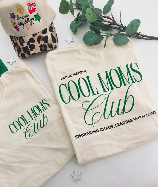 Cool Moms Club Green On Ivory