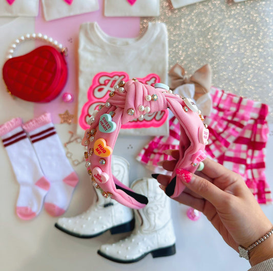 Candy Hearts Headbands RTS