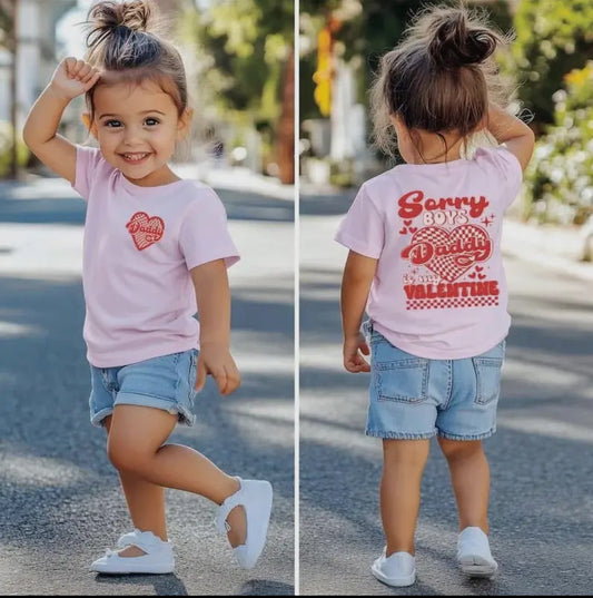 Sorry Boys, Daddy Is My Valentine Tee RTS