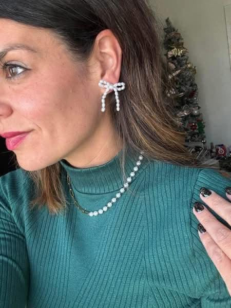 Split Decision Pearl + Silver Necklace RTS