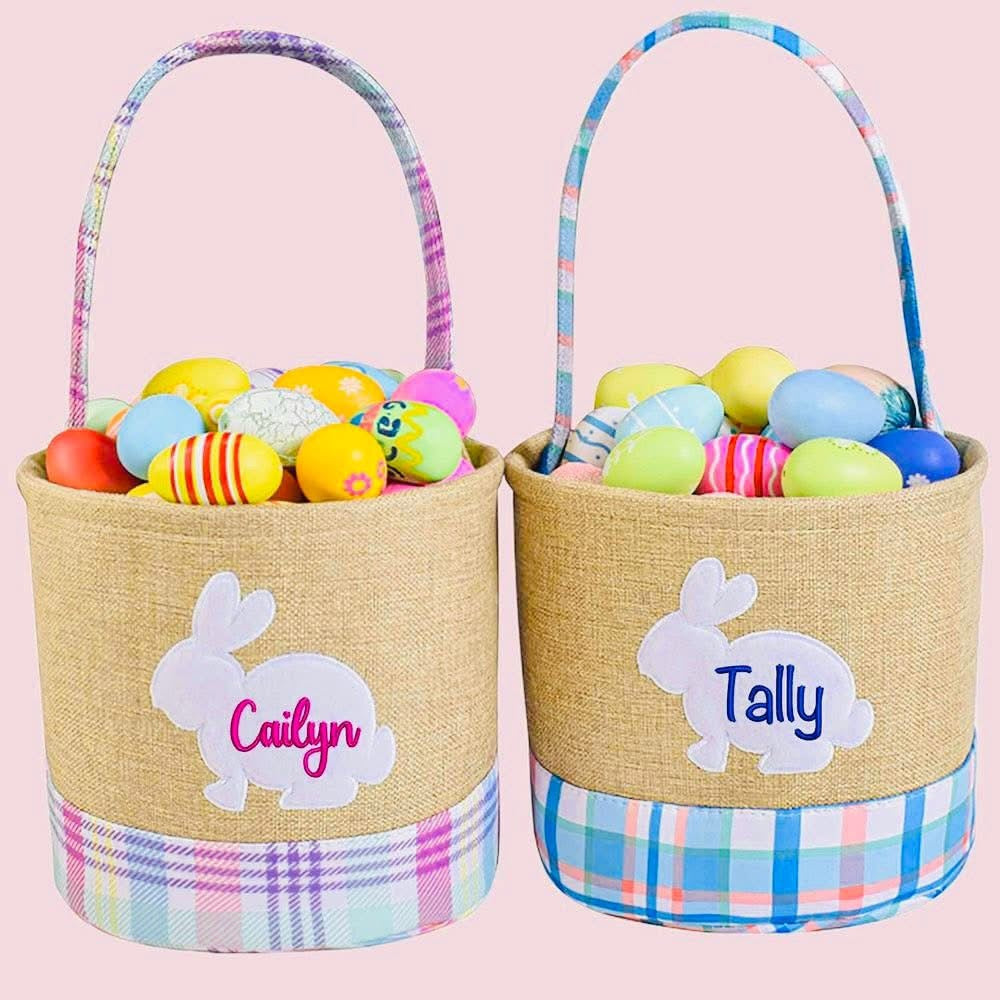 Custom Embroidered Easter Baskets PREO