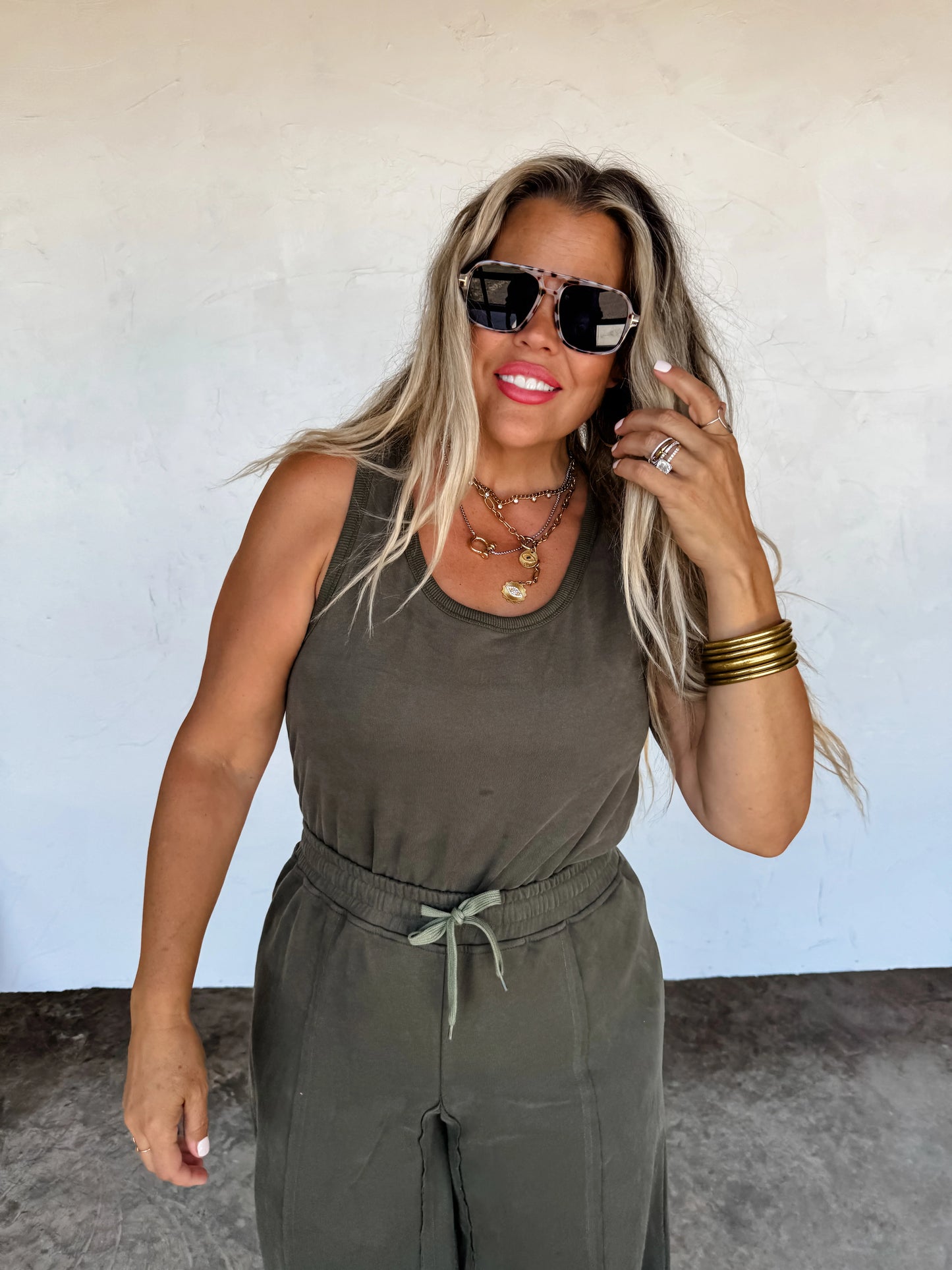 Jet Setter Jumpsuit Olive RTS