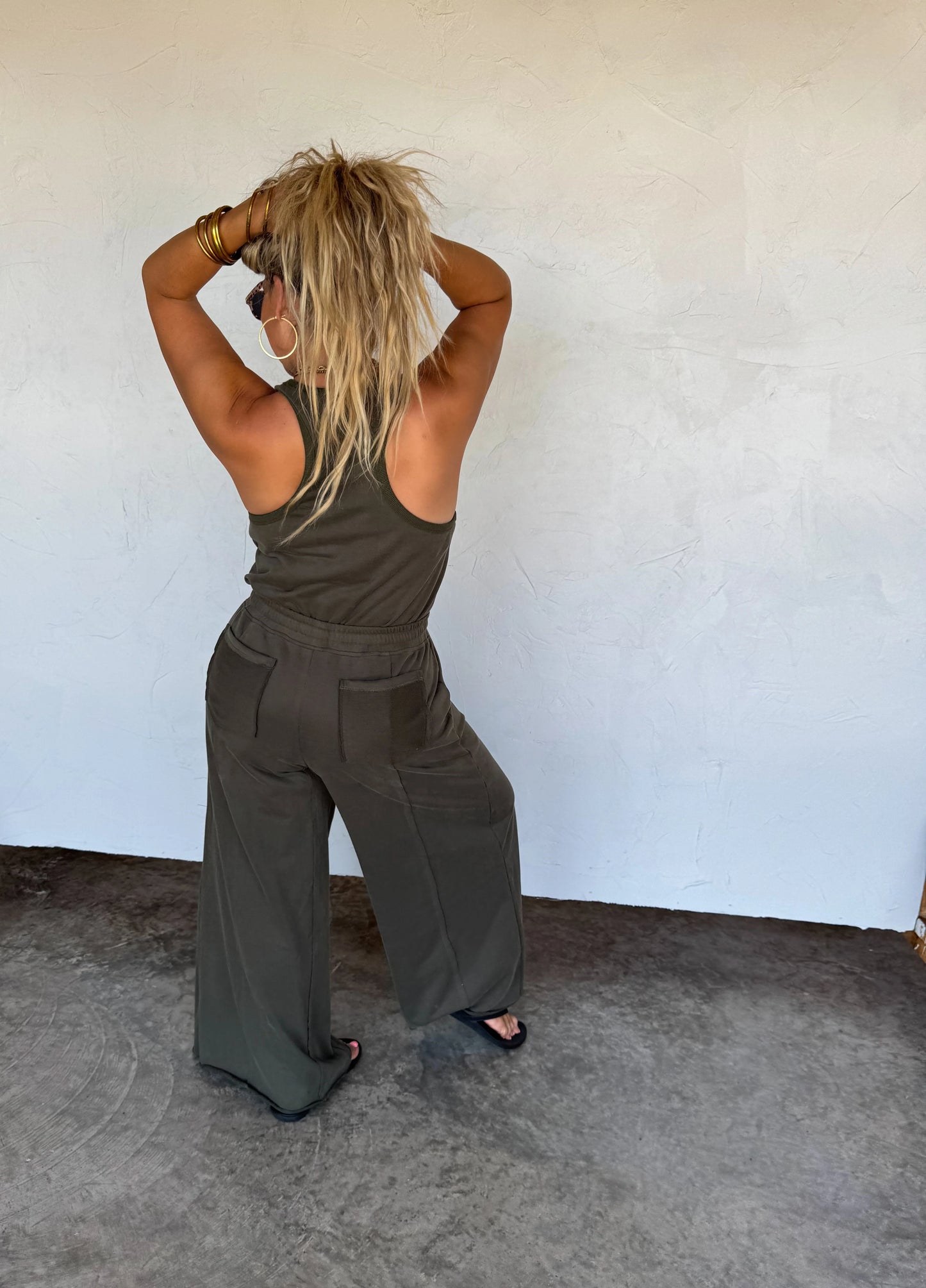 Jet Setter Jumpsuit Olive RTS