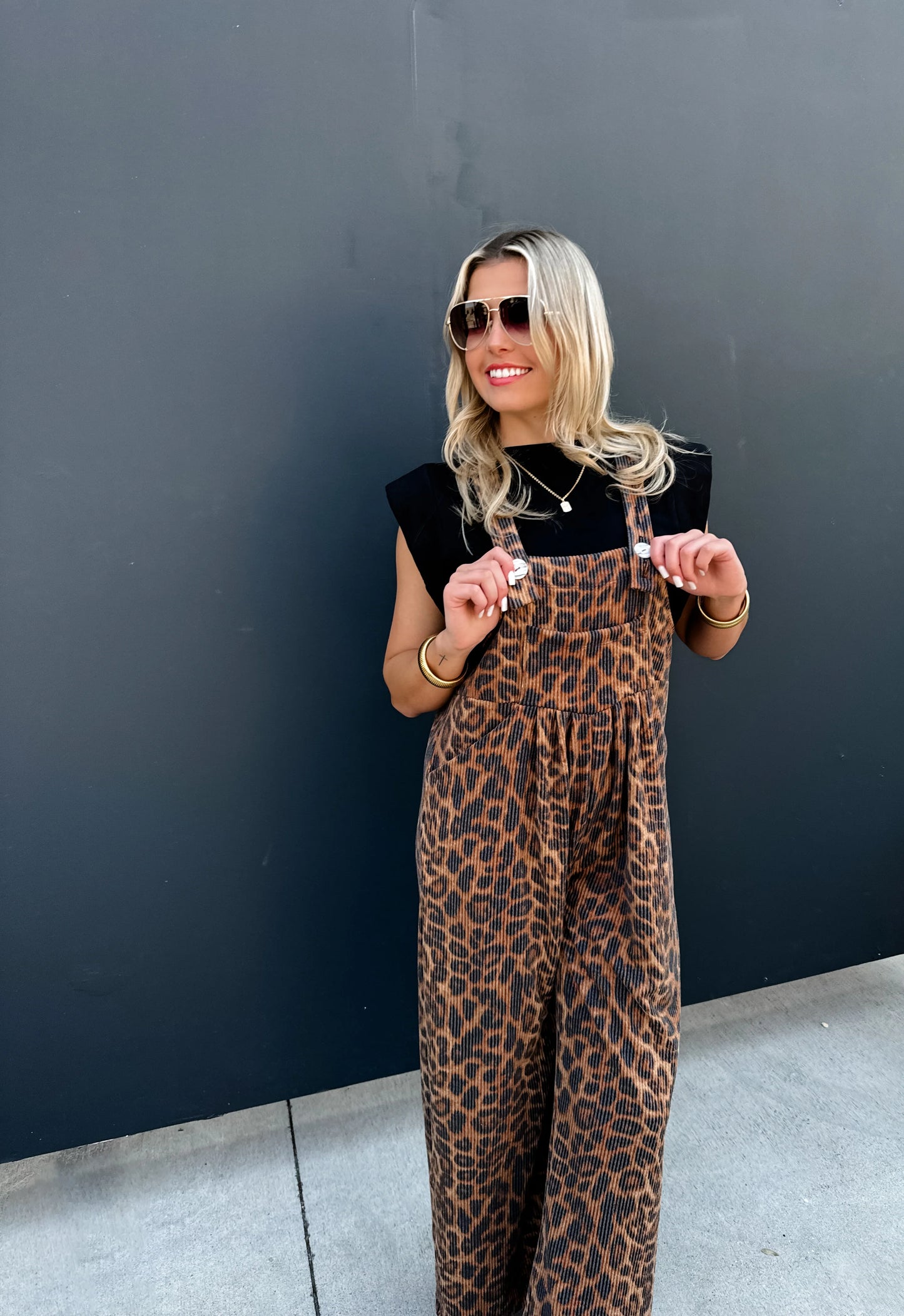 Wild Cheetah Boho Overalls RTS
