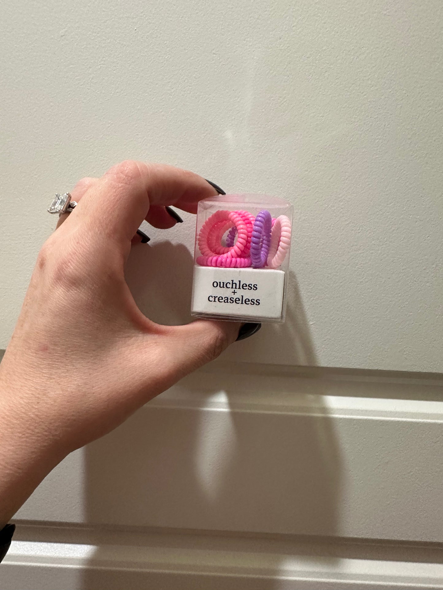 MARKET DEAL MINI Ouchless Creaseless Hair Tie Set Of 10 Mini Pinks