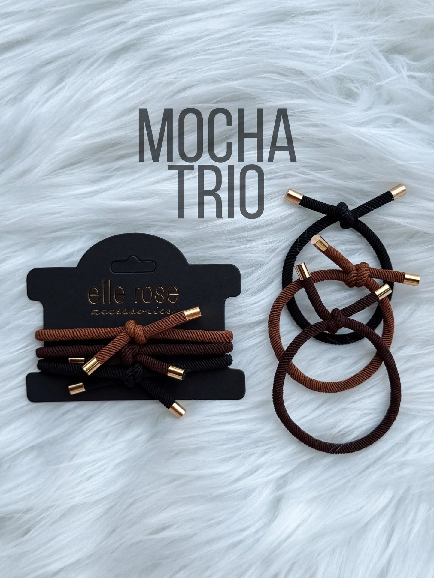 Knotted Hair Tie / Bracelet Trio