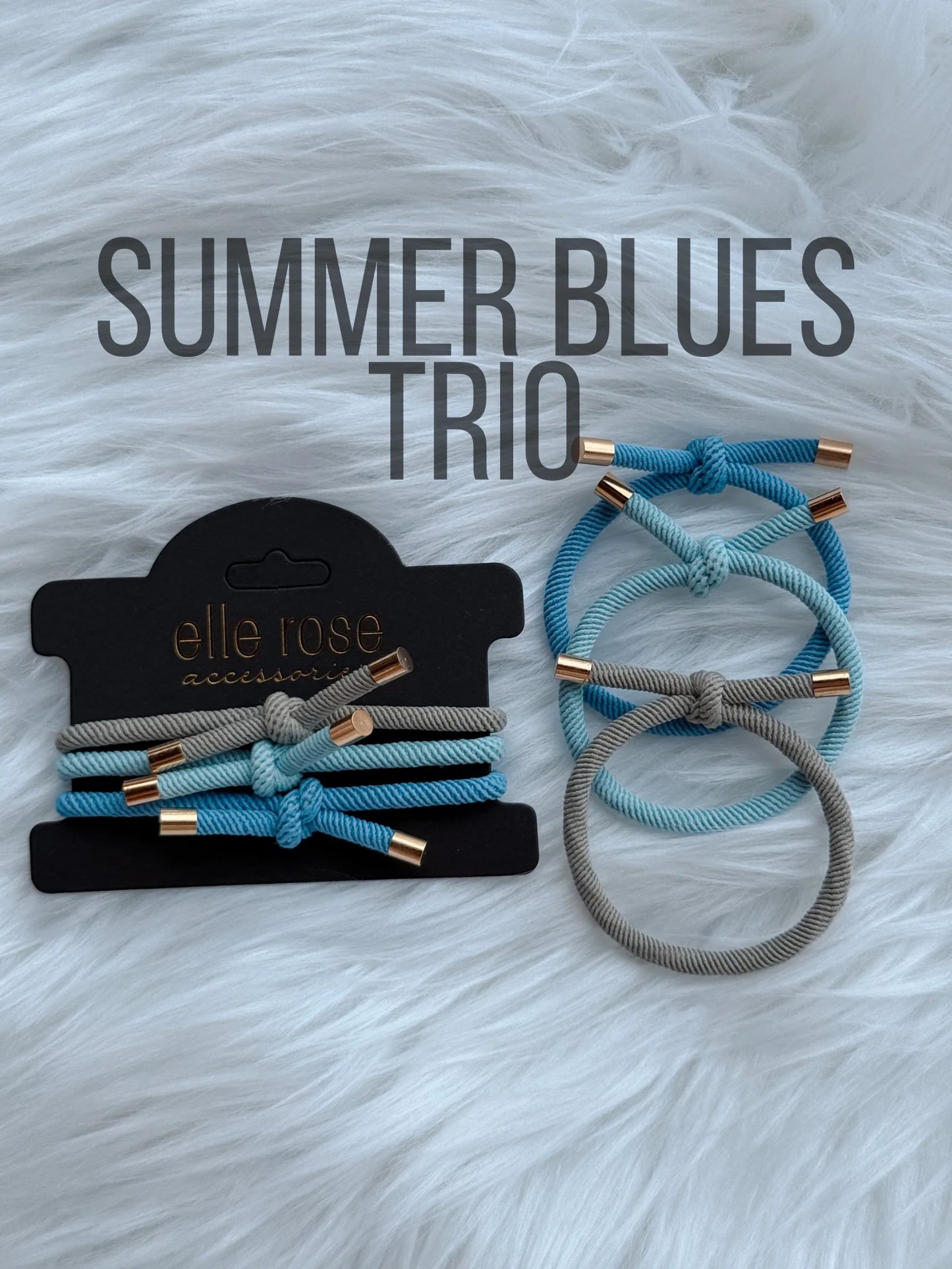 Knotted Hair Tie / Bracelet Trio