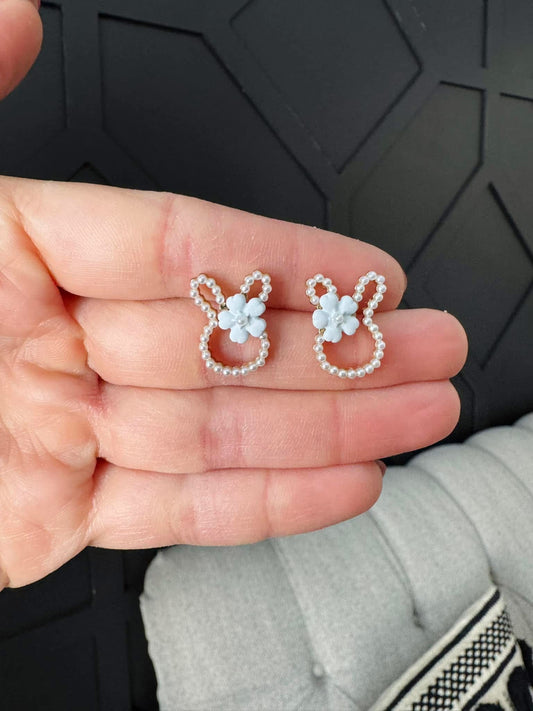Bow Bunny Earrings RTS