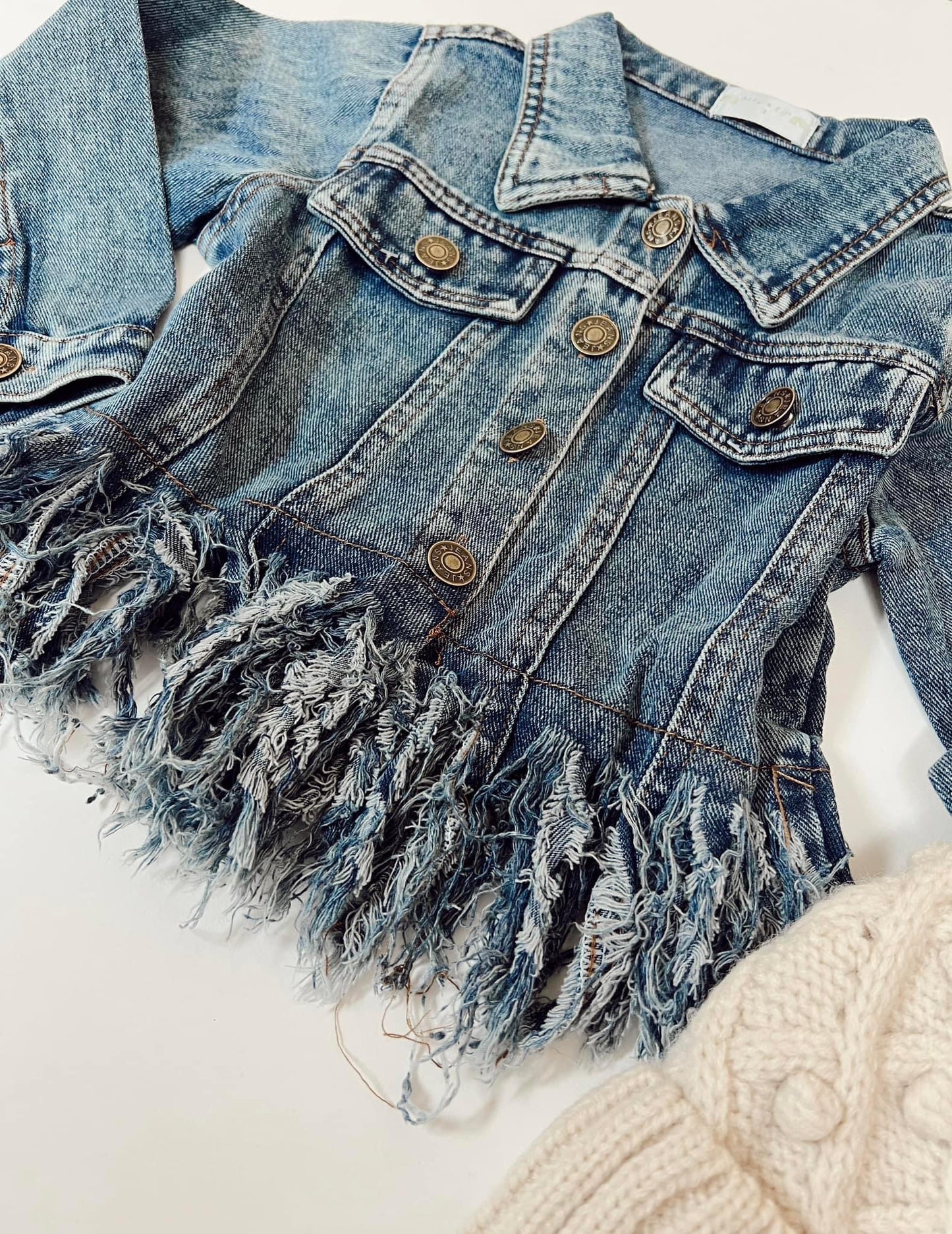 Darion Fringe Denim Jacket