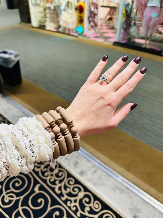 Chunky Mocha Expensive Look Bracelets RTS