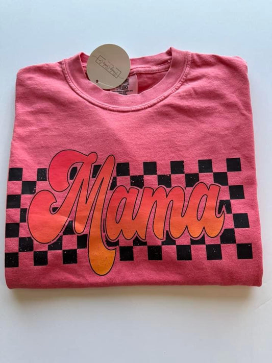 Check Mama Watermelon Comfort Color