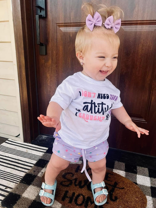 Lilac Star Shorts