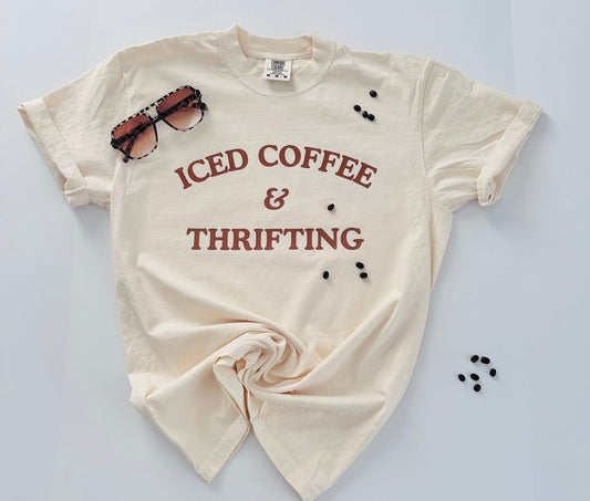 Iced Coffee + Thrifting Tee