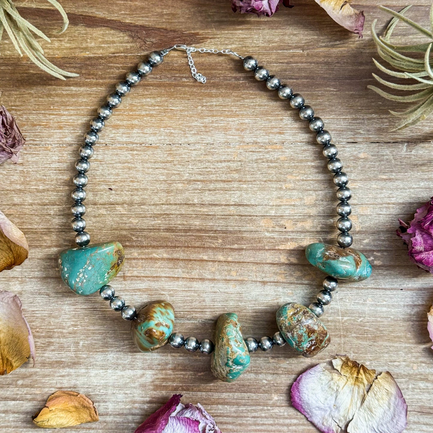 Agate Druzy & 8 mm Sterling Silver Pearl Necklace – 19”