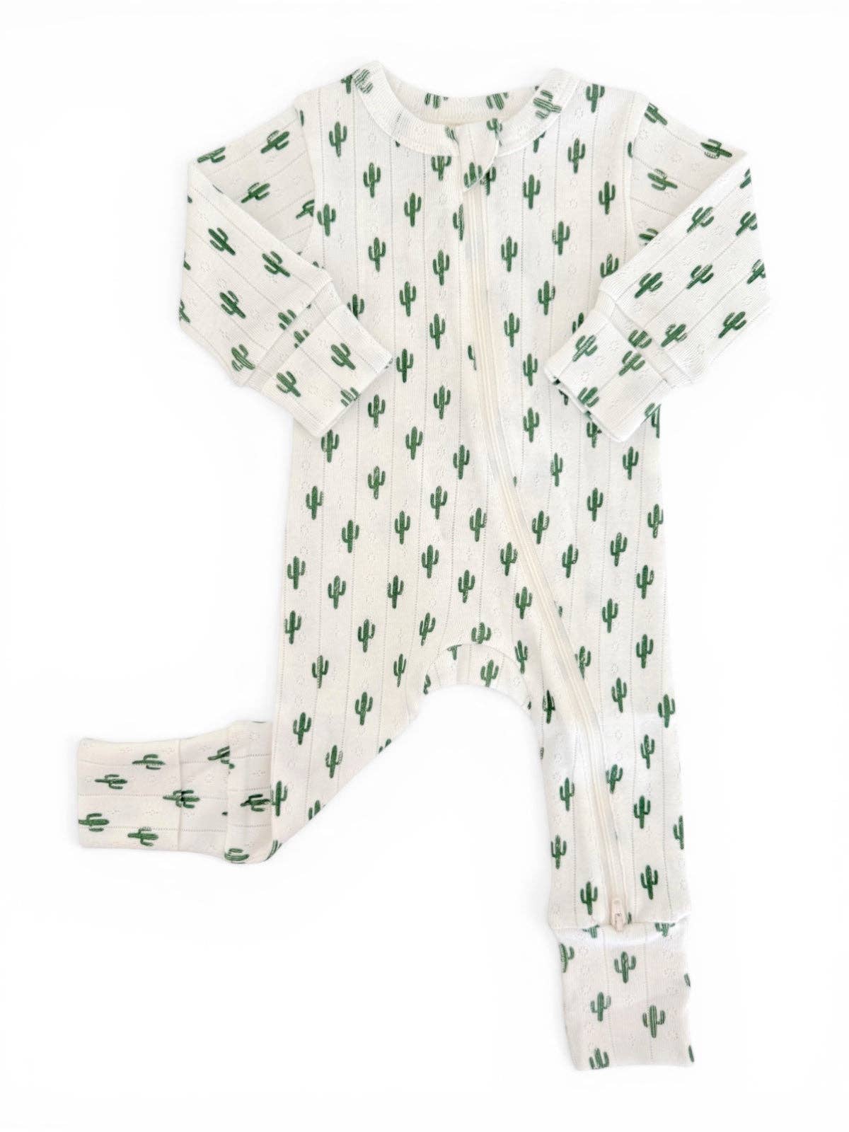 Cactus Organic Pointelle 2-Way Zip Sleeper