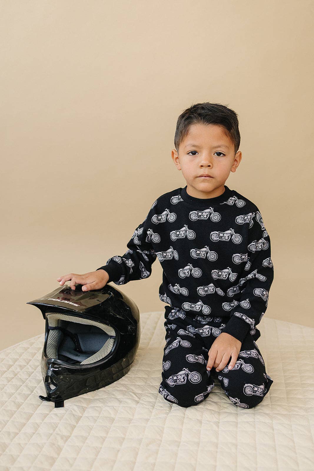 Born to Ride Black Jogger Set