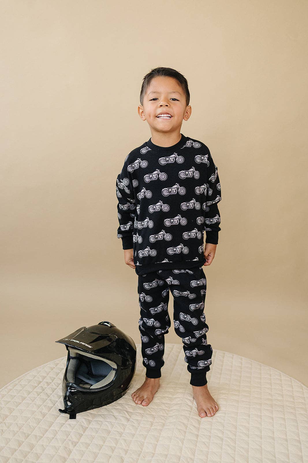 Born to Ride Black Jogger Set