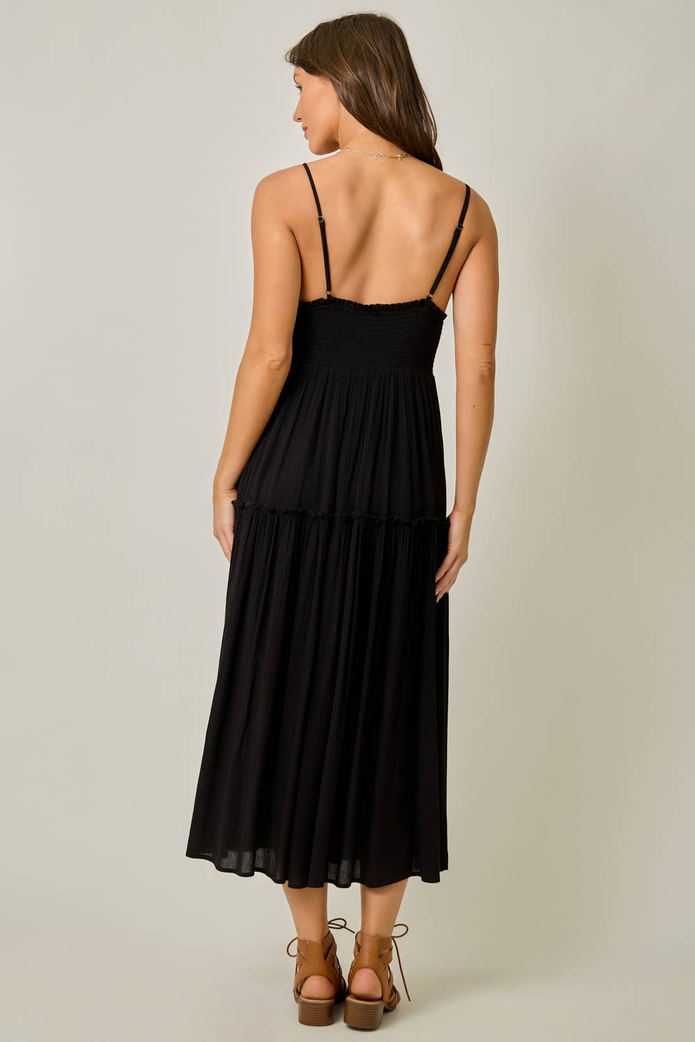 Danielle Embroidered Boho Midi Dress