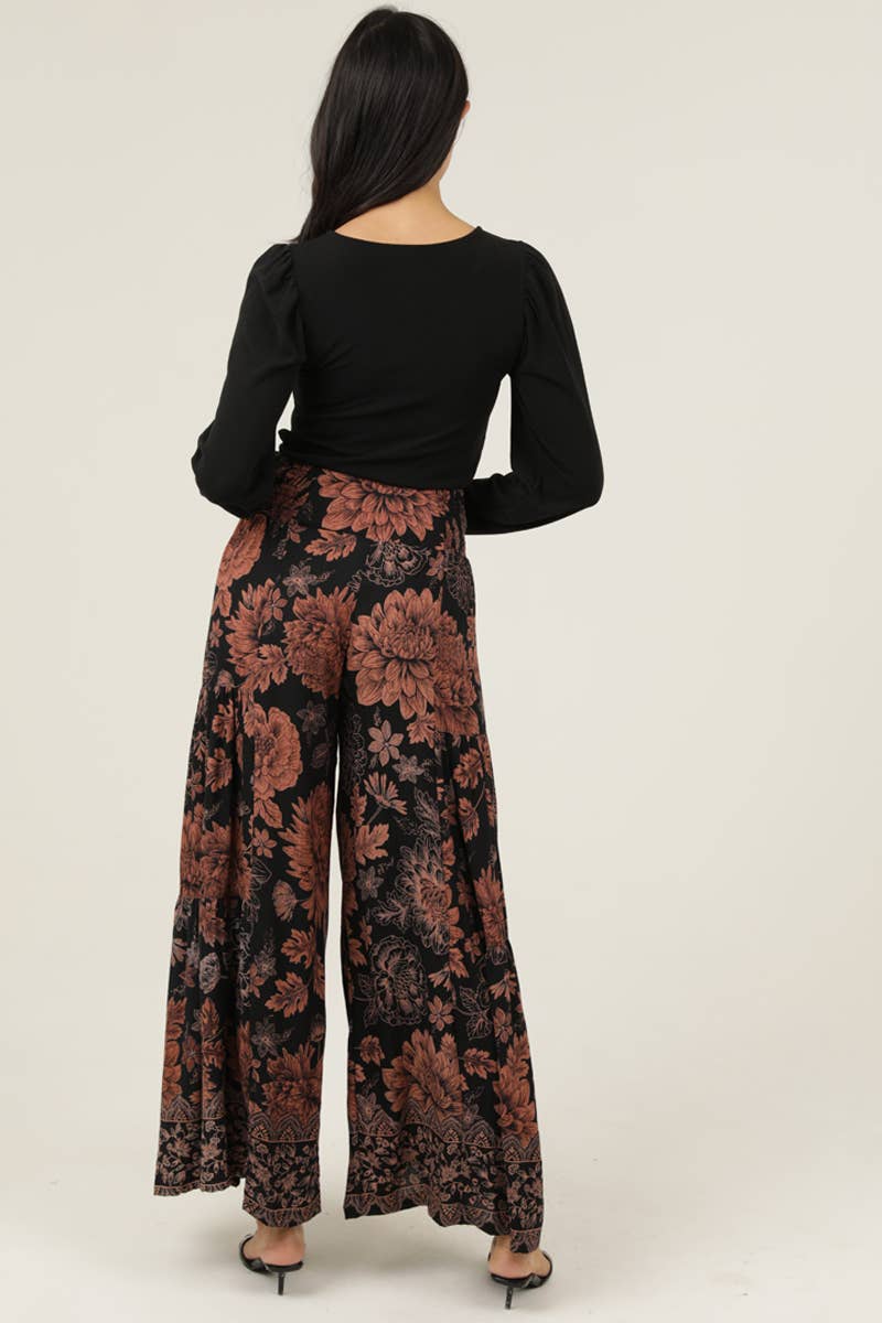 Waylyn Wide Leg Floral Printed Pants