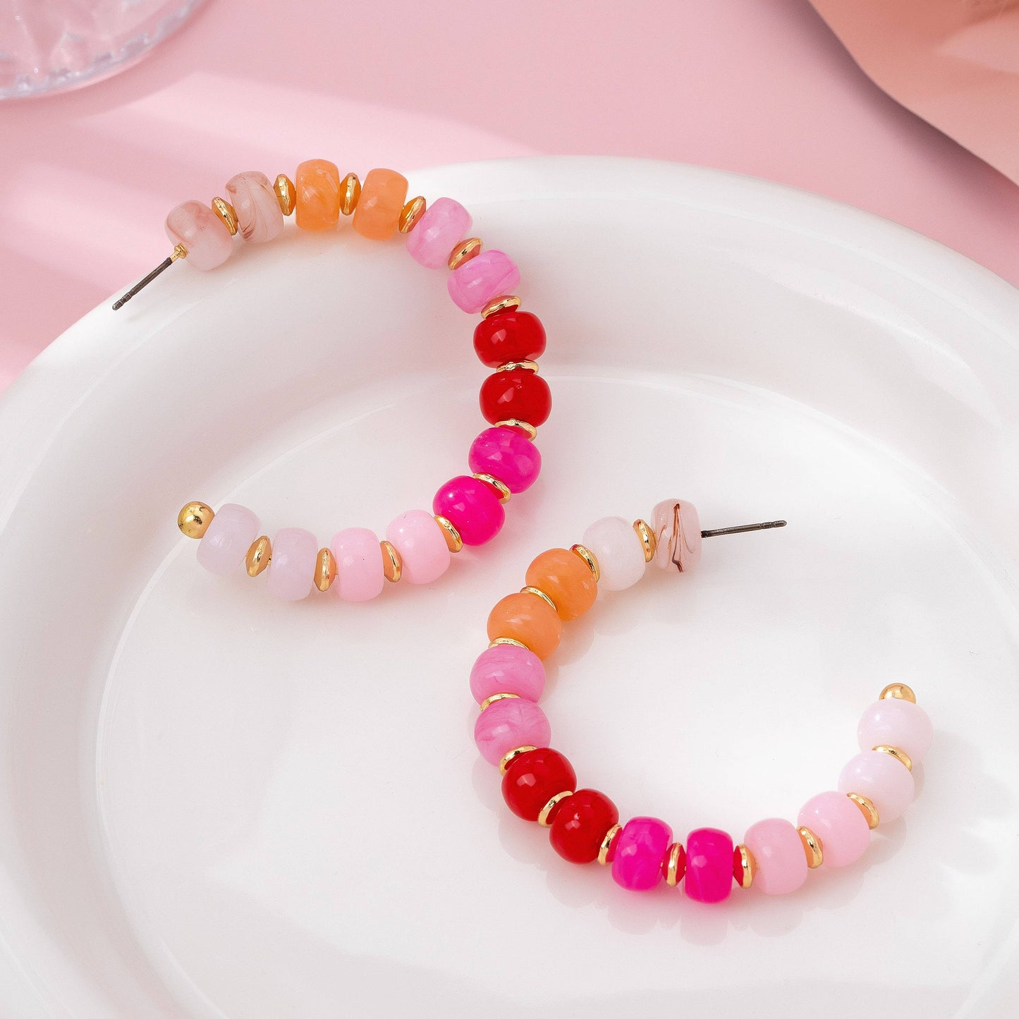 Take Me To Spain Beaded Hoops