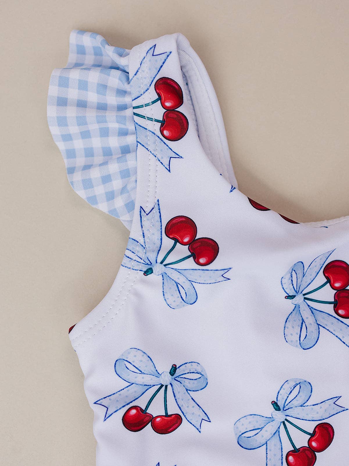 Baby Blue Cherry Two Piece Swimmie