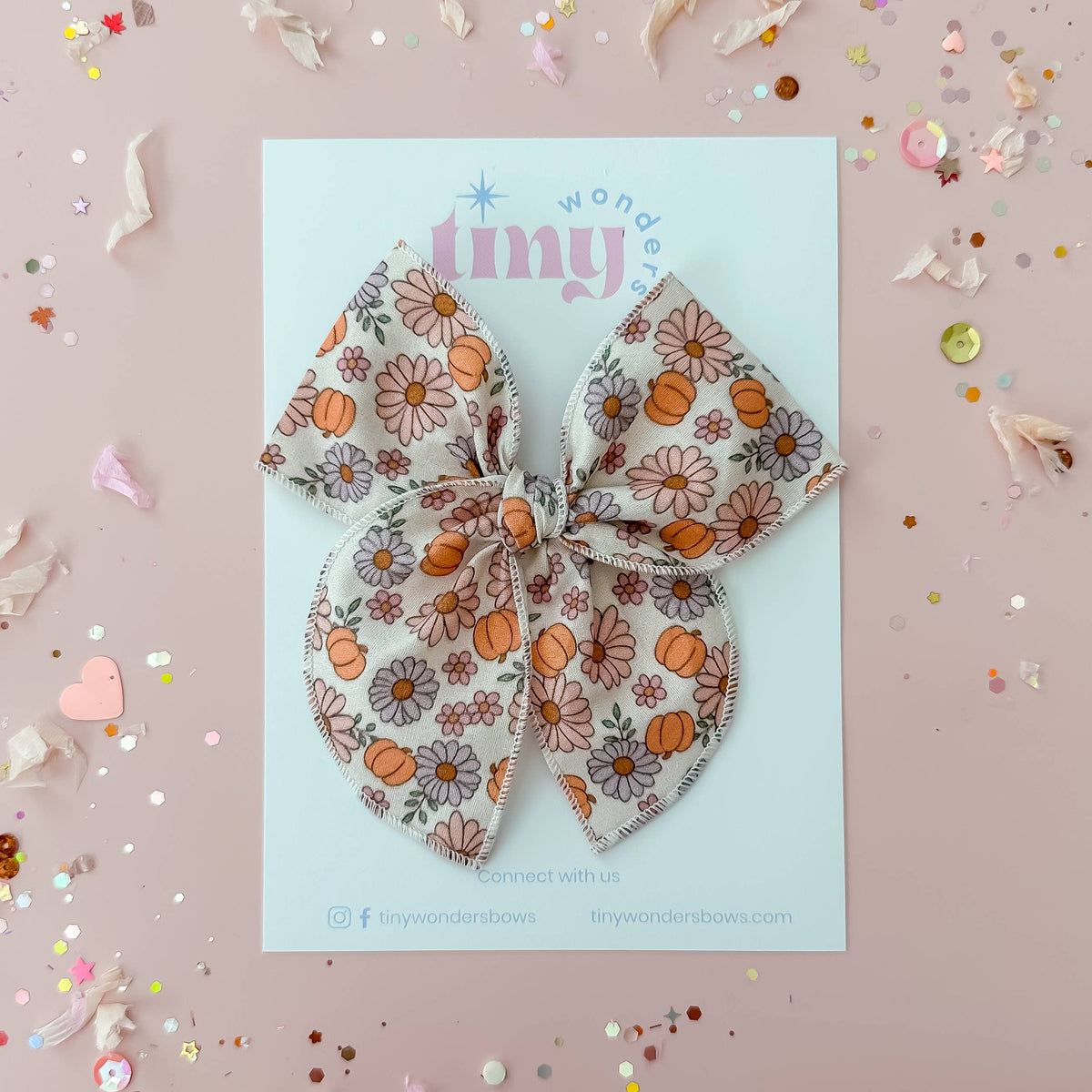 Pumpkin Floral Piggies