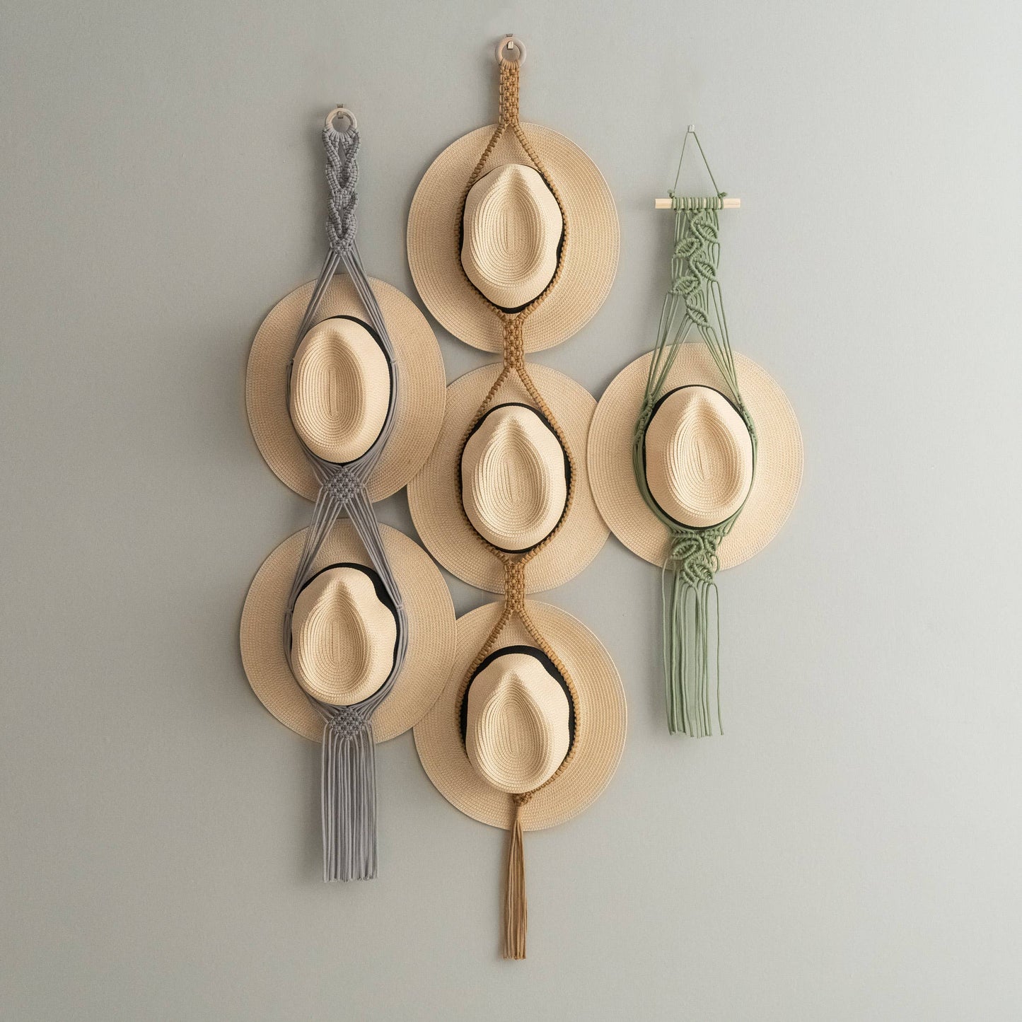 Boho Macrame Hat Hanger/Organizer