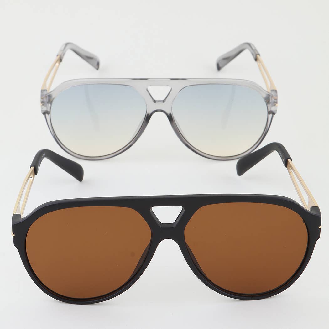 Chic Open Frame Aviator Sunglasses Sunnies Women’s