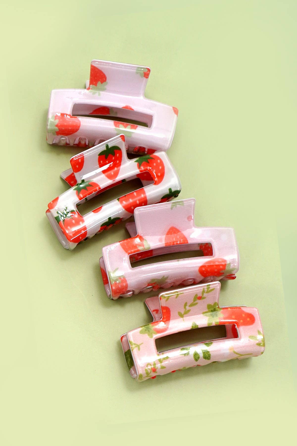 4 Pack Mini Berry Claw Clips